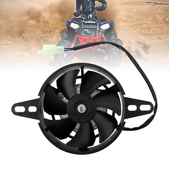 Windance Universal Motorcycle Radiator Cooling Fan for Pit Dirt Bike Motocross ATV UTV Quad Go Kart Buggy, Oil Cooler Water Cooler Electric Fan 4inch