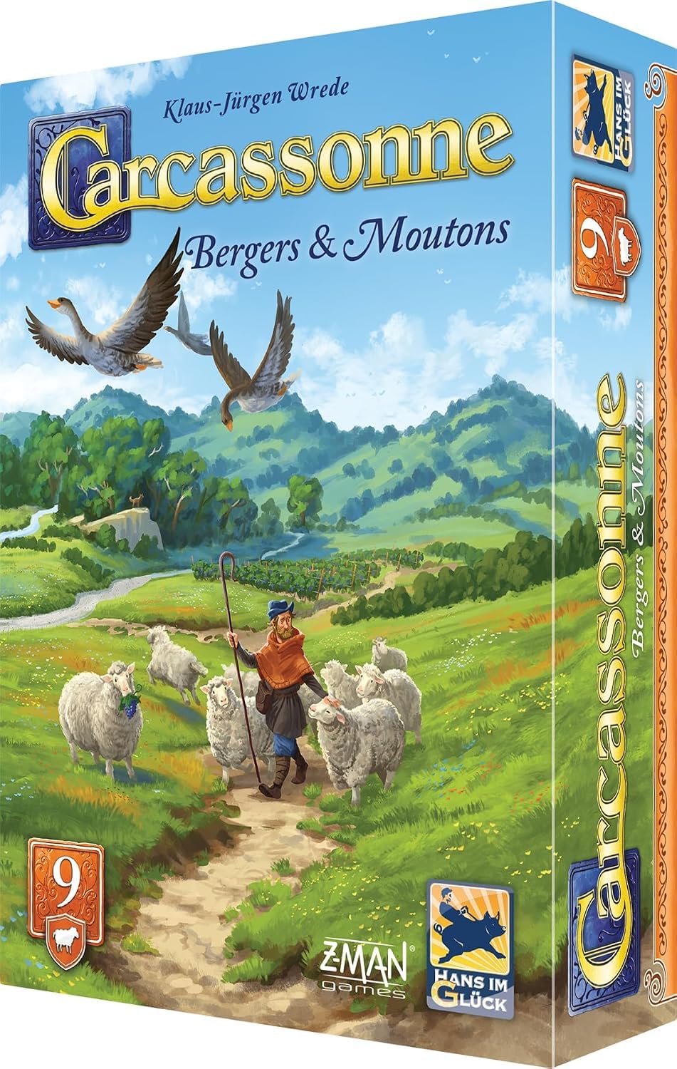Asmodee - Carcassonne - Extension 9 : Bergers & Moutons - Hans im Glück