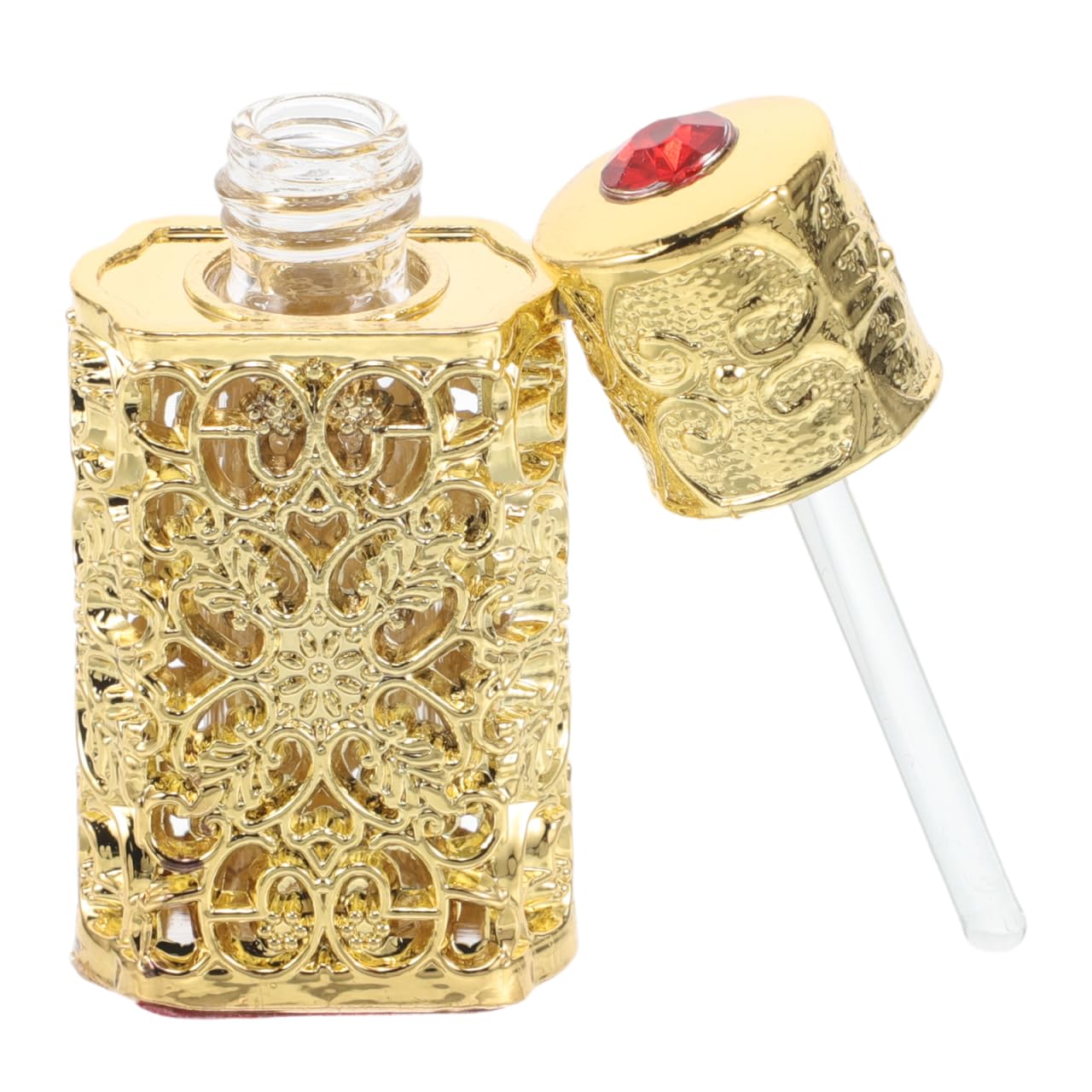Botella de perfume vintage para esencia, diseño aceite esencial, compacta viajes soporte