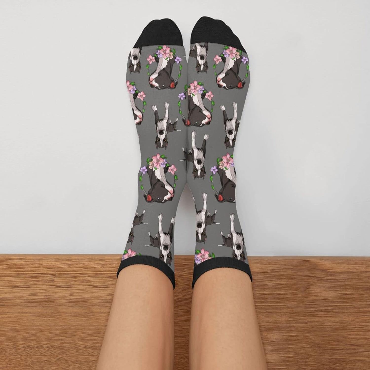 Funny Novelty Crazy Crew Tube Socks, Men'S Women'S Casual Dress Socks - Image 3