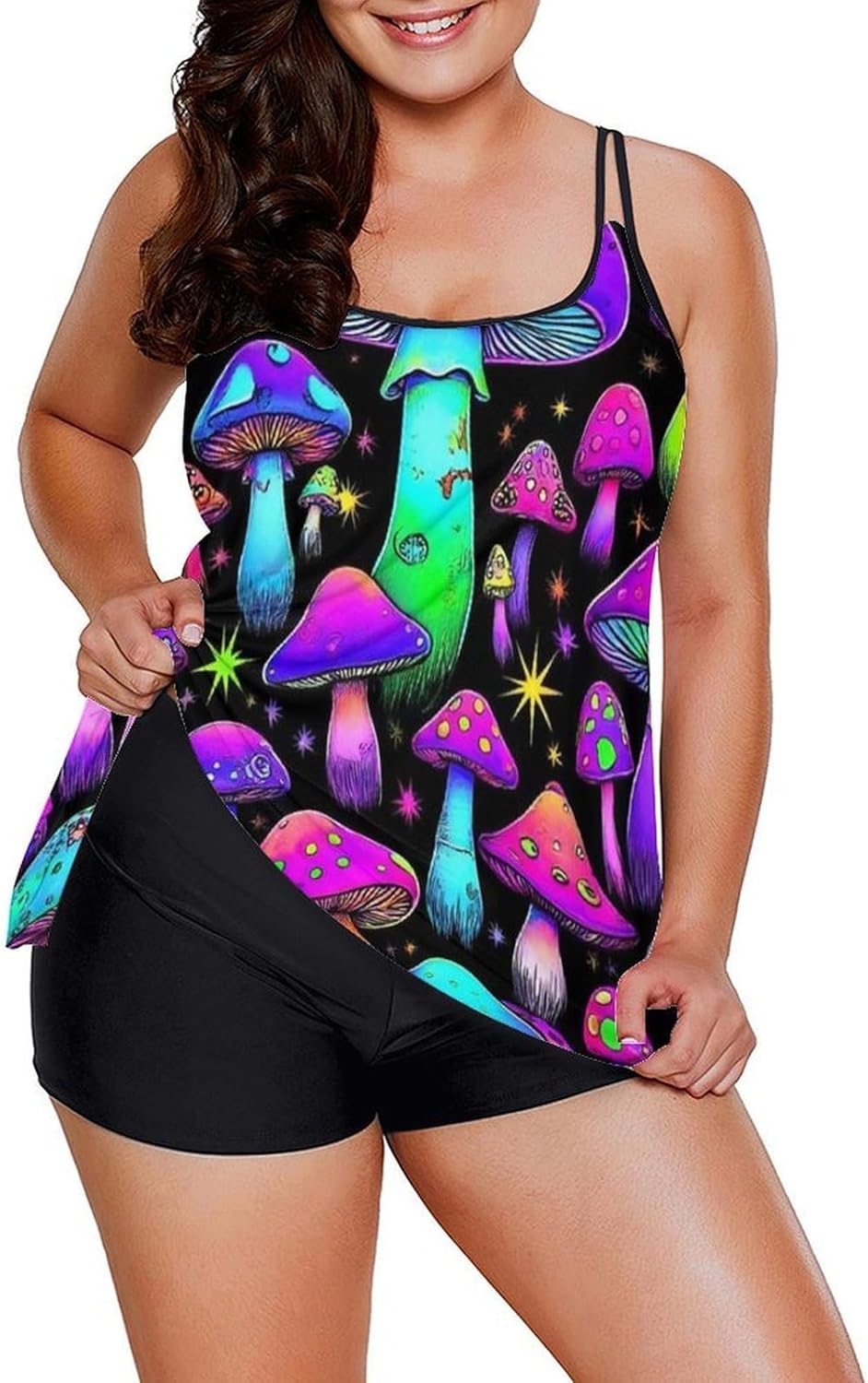 Two Piece Swimsuit for All Women, High Cut Low Back Swimming Suit Monokini