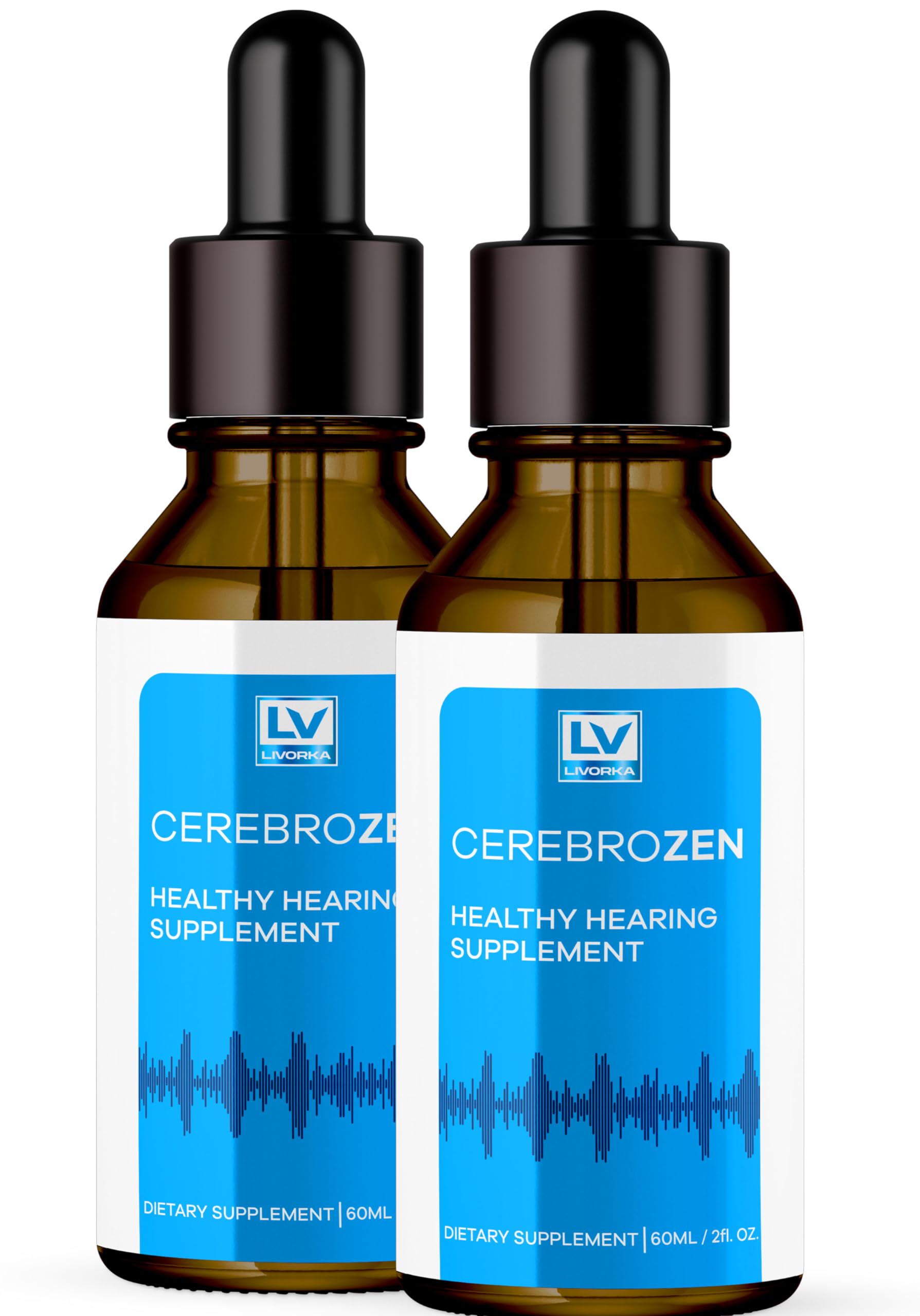2 Pack - Cerebrozen Ear Drops - Cerebrozen, Cerebrozen 24, Cerebrozen 360 Hearing Support, Cerebrozen Drops, Cerebrozen Liquid, Cerebrozen Drops for Ears, 2 Bottles for 2 Months