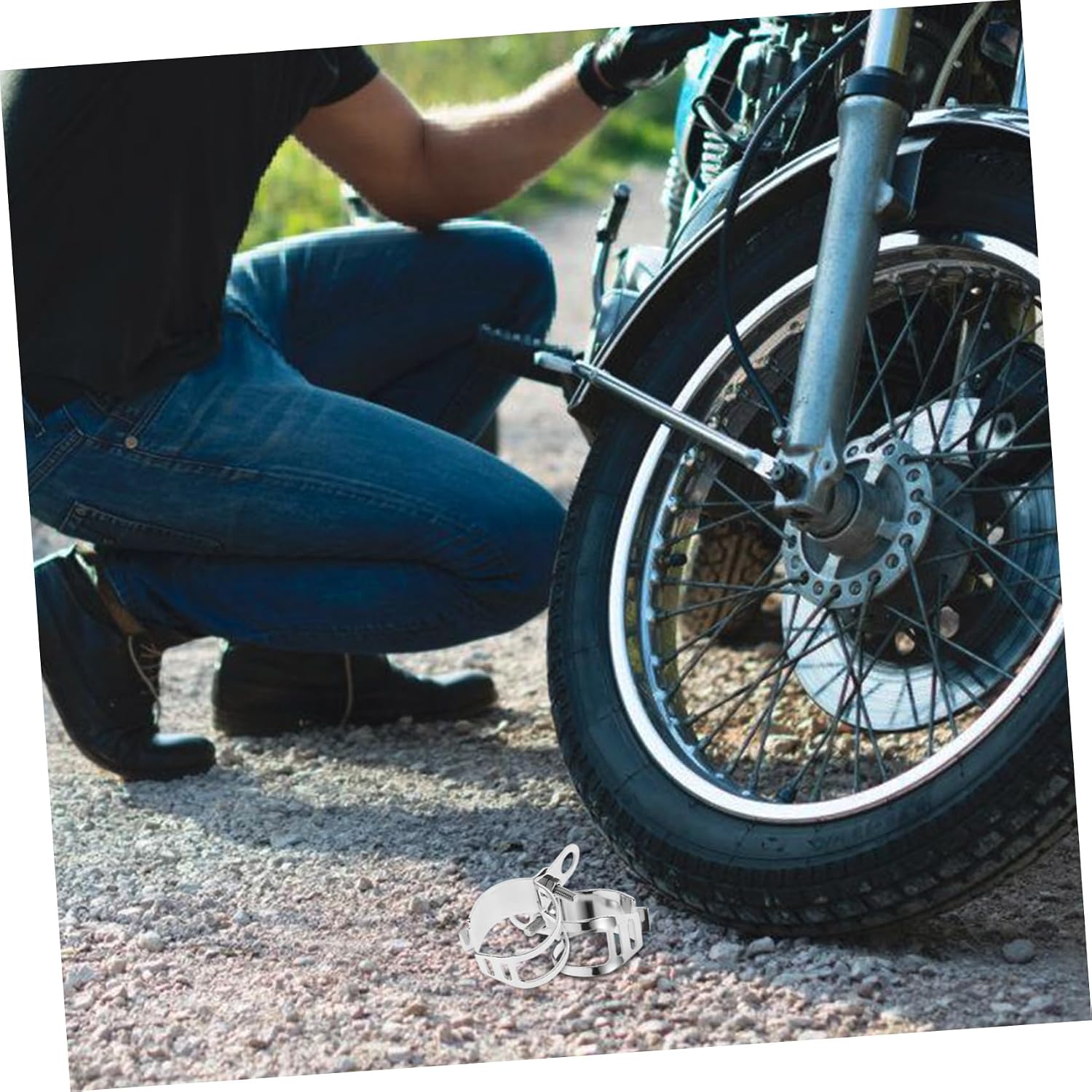 Motorcycle Turn Signal Mount Bracket Sturdy Metal Easy Install Multi-functional Design Fork Mount Turn Signal