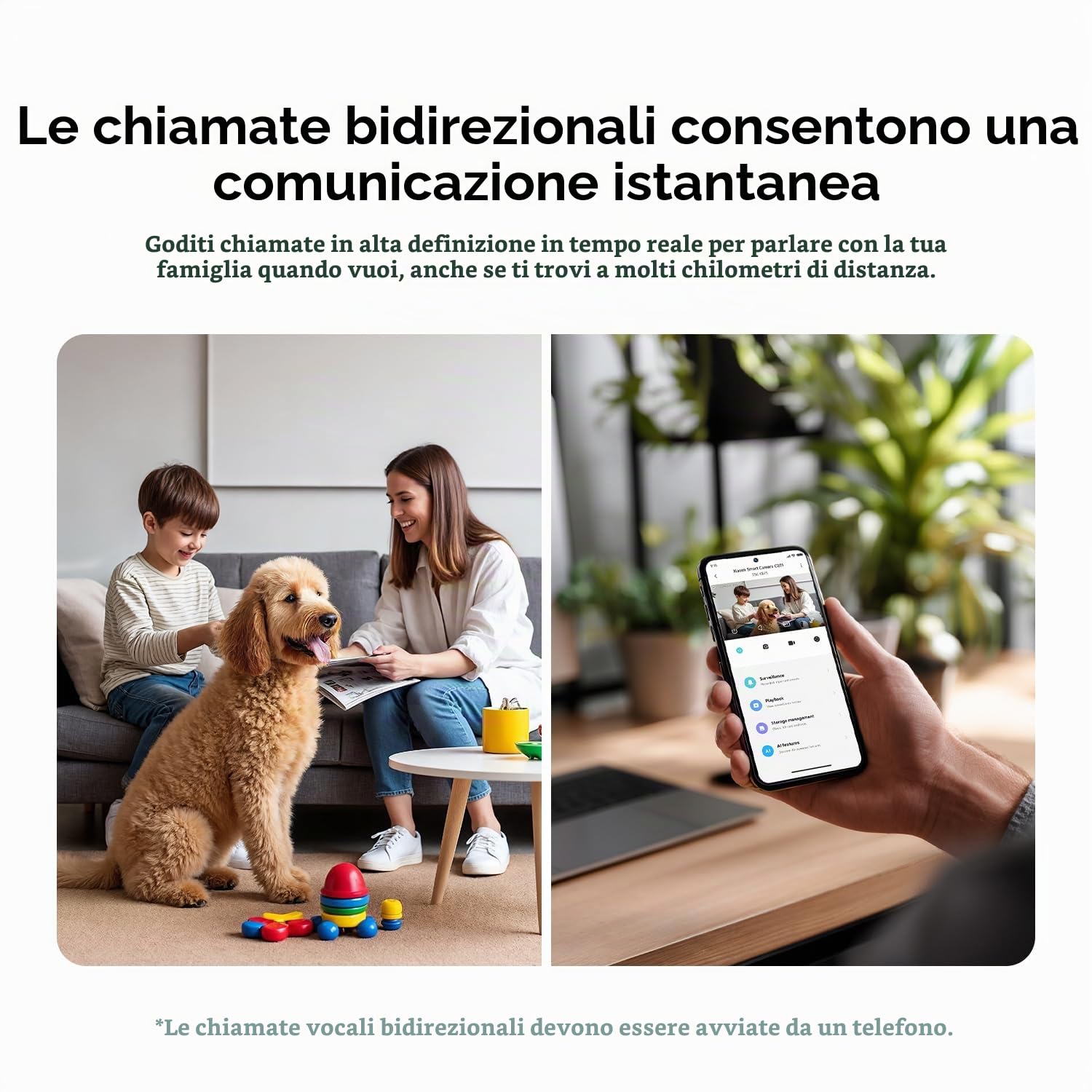 XIAOMI Smart Camera C201 La nitidissima risoluzione HD 1080p protegge ogni angolo della tua casa (Confezione da 2)