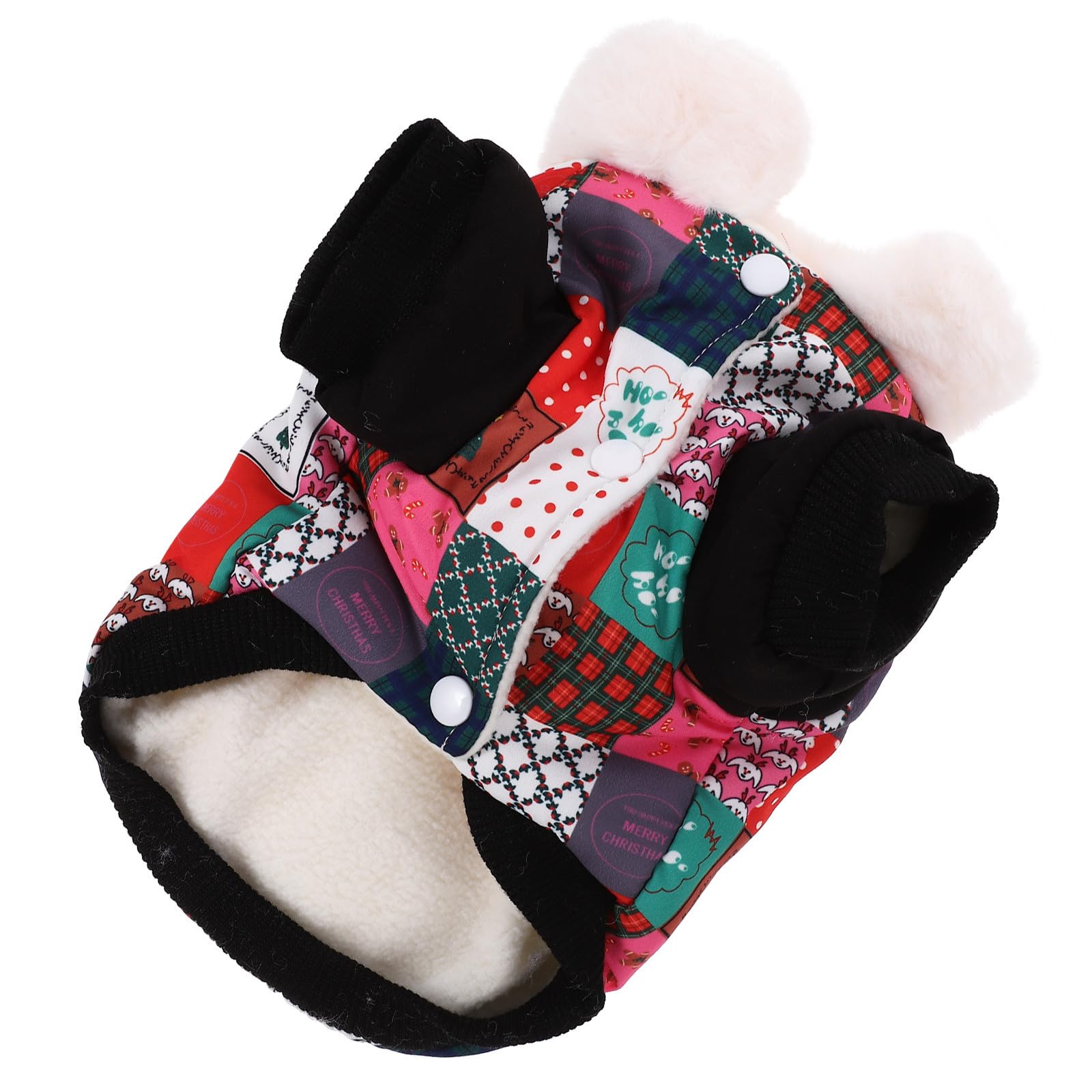 Beaupretty 5 Pezzi Cappotto Natalizio per Cani, Caldo in Poliestere, Taglia