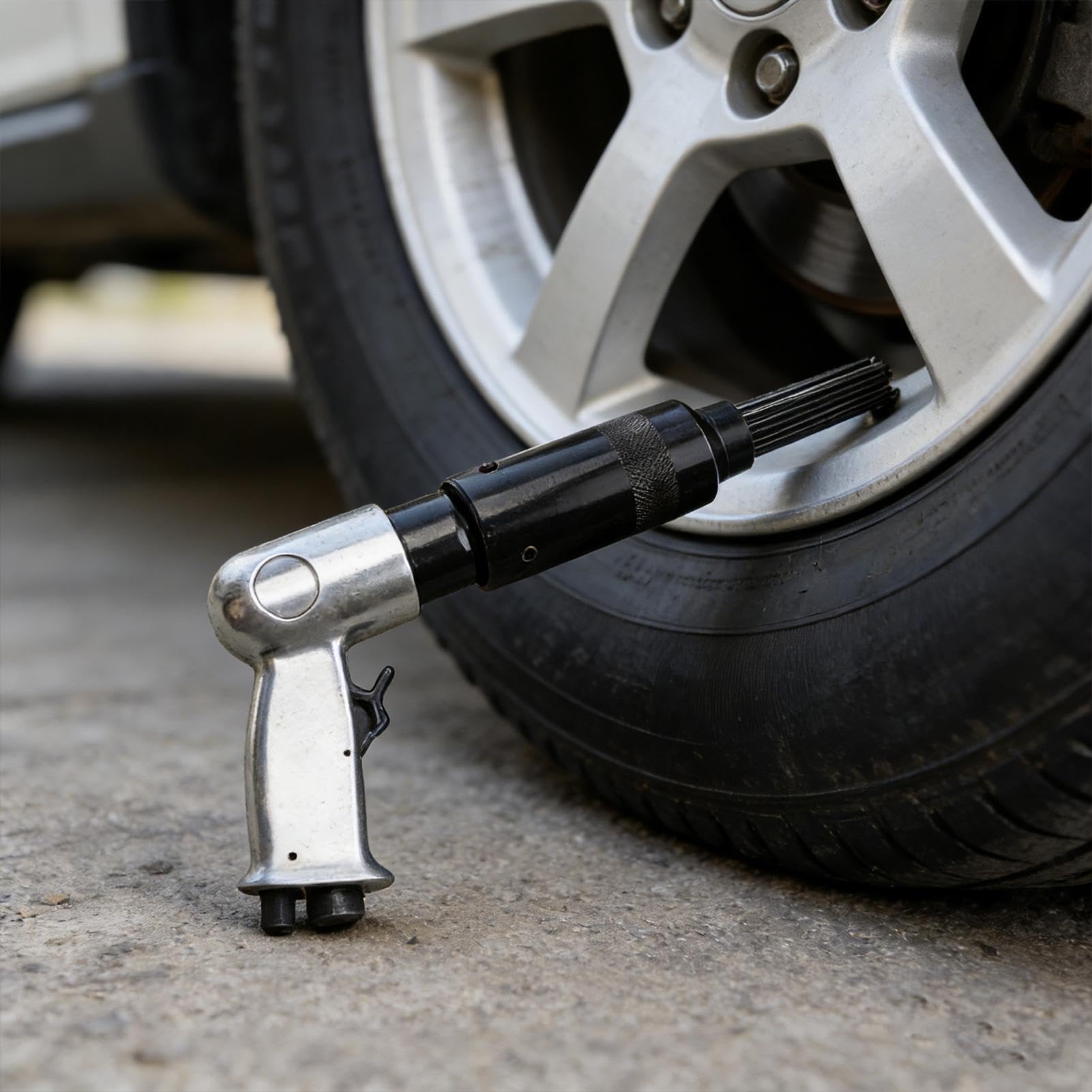 Osprzęt do Skalerem Igłowym Pneumatyczne Usuwanie Rdzy | Zamienne igły do młotka pneumatycznego Dla mechaników, warsztatów, motoryzacji, przemysłu morskiego i obróbki metali