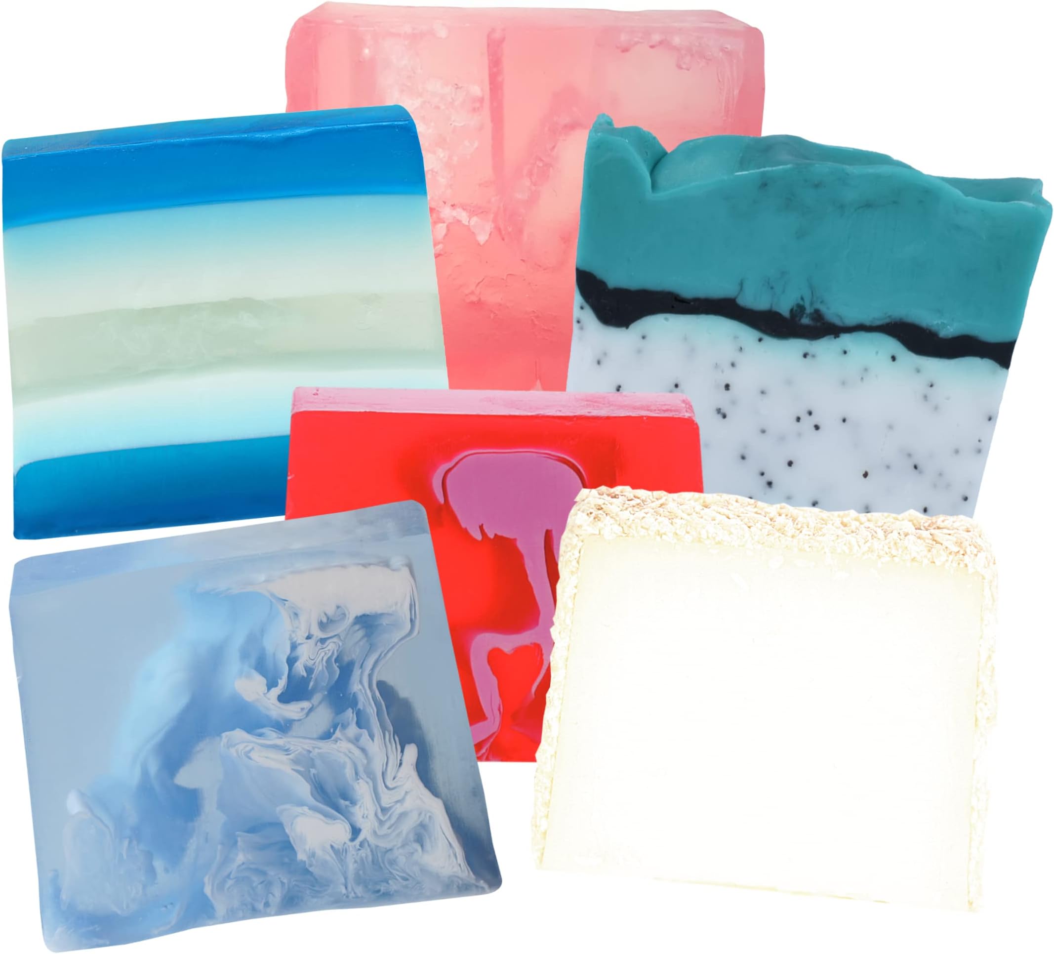 Fruit Punch Soap Slice Bundle [Contains 6-Pieces], 600g [Contents May Vary]