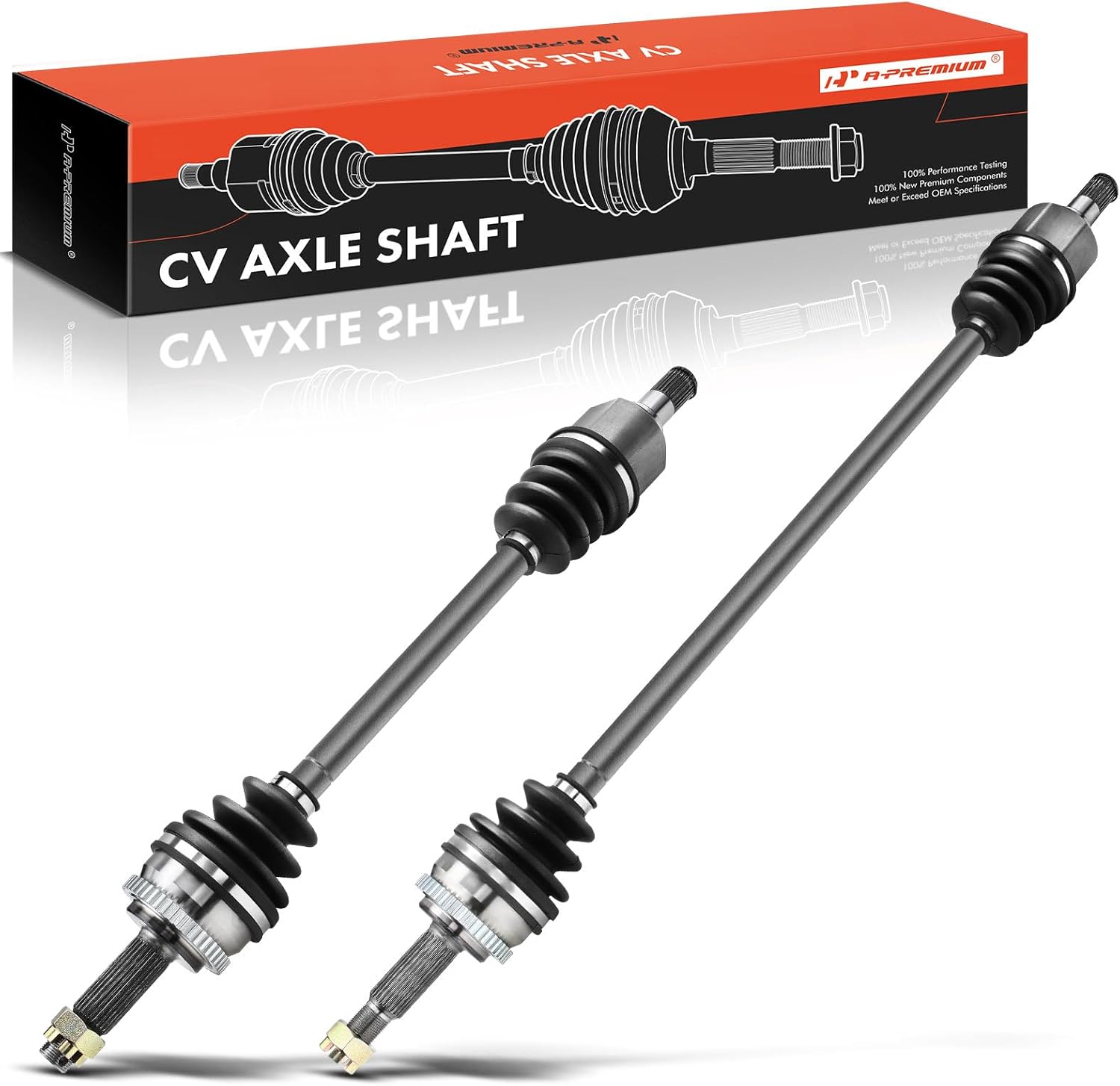 A-Premium Pair (2) Front CV Axle Shaft Assembly Compatible with Hyundai Elantra 2007 2010, L4 2.0L, Driver and Passenger Side