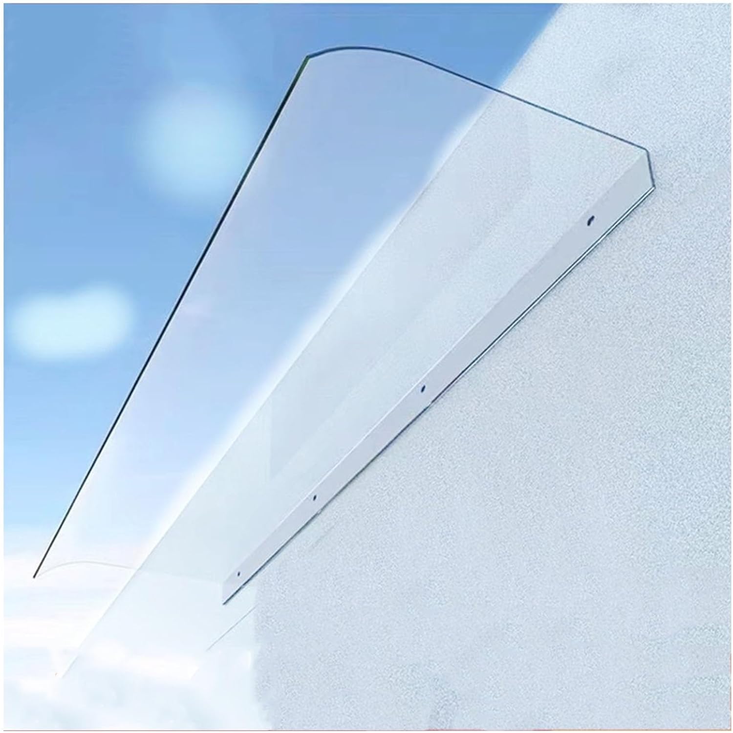 透明ドアキャノピー、屋外ガゼボとキャノピー、ポリカーボネートカバーフロントドア屋外パティオオーニングキャノピーUV雨雪日光保護中空シ