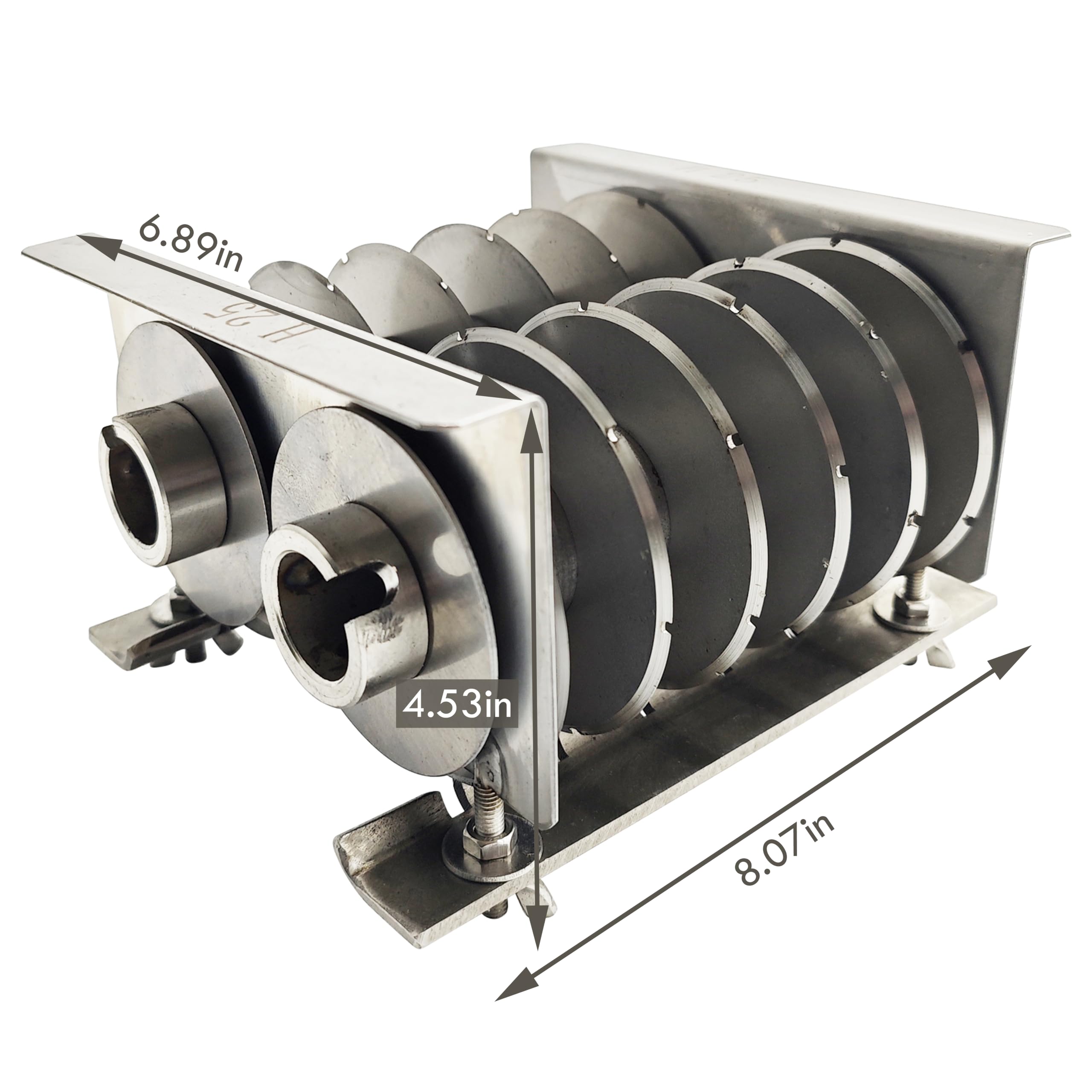 TECHTONGDA 25mm Blade Set for Commercial Meat Cutter Slicer Grinder TJ130L QE QH QSJ-A TJ-130L-B