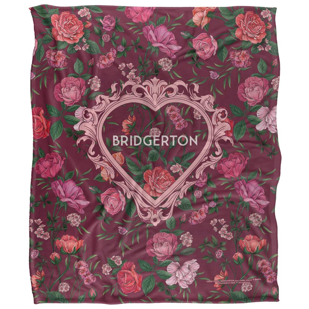 Bridgerton My Heart Calls Your Name Silky Touch Super Soft Throw Blanket 152 X 127 Cm