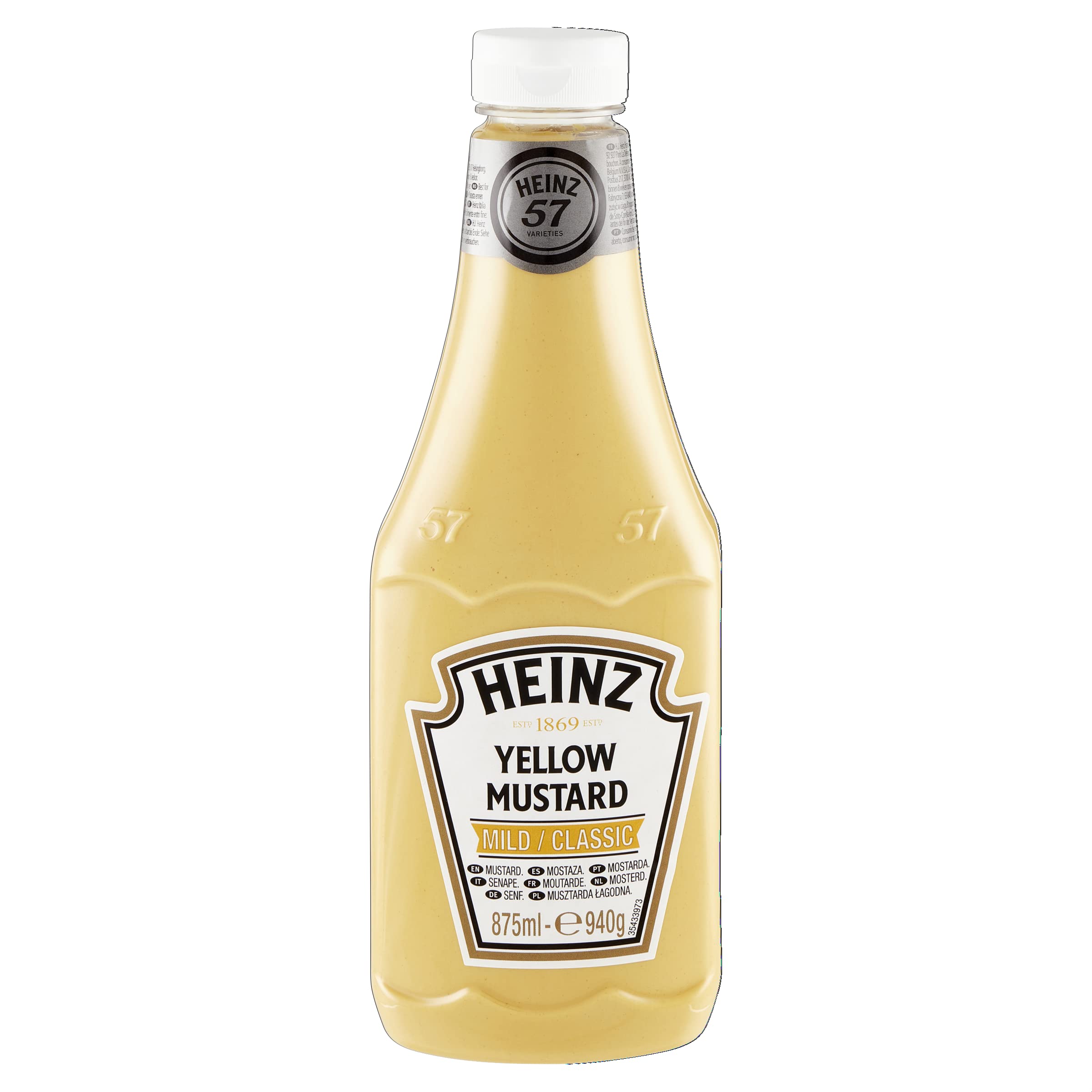 Heinz Yellow Mustard King Kong 875 Ml (6 Confezioni)