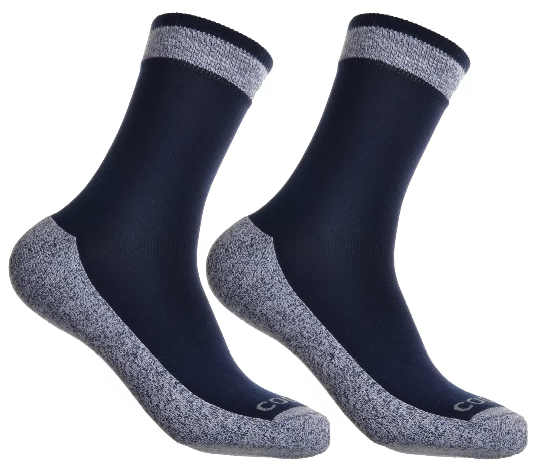 2 pairs of Mens Cotton Coolmax walking Socks