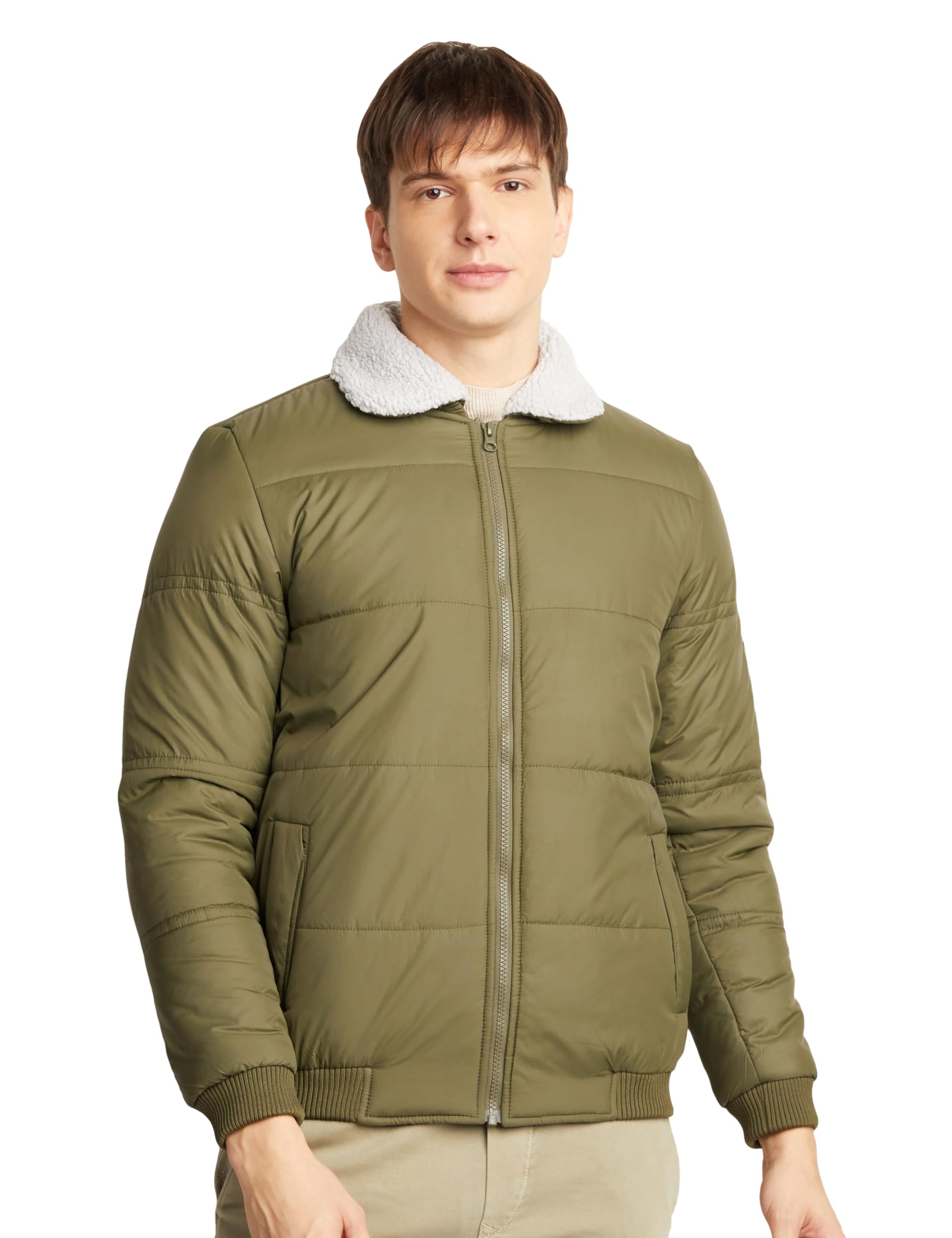 Men's 100% Polyester Standard Jacket-image-9
