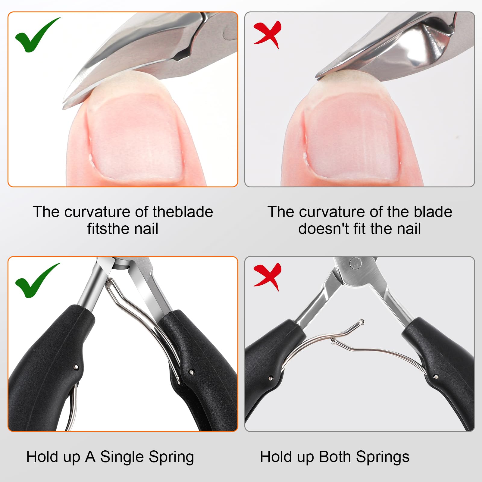 Zehennagelknipser für Männer, Zehennagelknipser für dicke Nägel für Senioren, Deutscher Ultra-scharfer Edelstahl Fingernagelknipser mit Fänger, Strapazierfähiger Eingewachsener Nagelschneider Langer