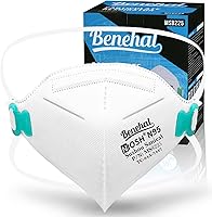 NIOSH Approved N95 Mask Particulate Respirators, Pack of 20 N95 Face Masks, Individually Wrapped, Universal Fit