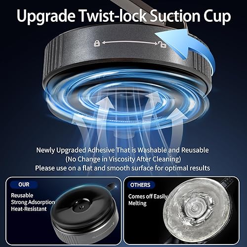 Miniatura 4 de Cargador MagSafe de montaje para automóvil para iPhone carga inalámbrica rápida de 15 W Succión fuerte de 120 libras, doble capa de 2800 gf fuerte