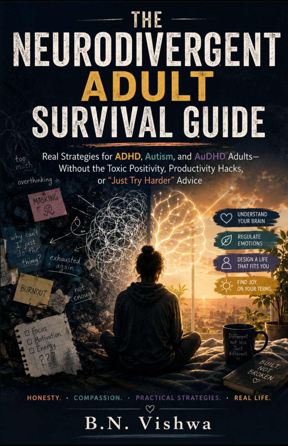 THE NEURODIVERGENT ADULT SURVIVAL GUIDE: Real Strategies for ADHD, Autism, and AuDHD Adults — Without the Toxic Positivity, Productivity Hacks, or "Just Try Harder" Advice