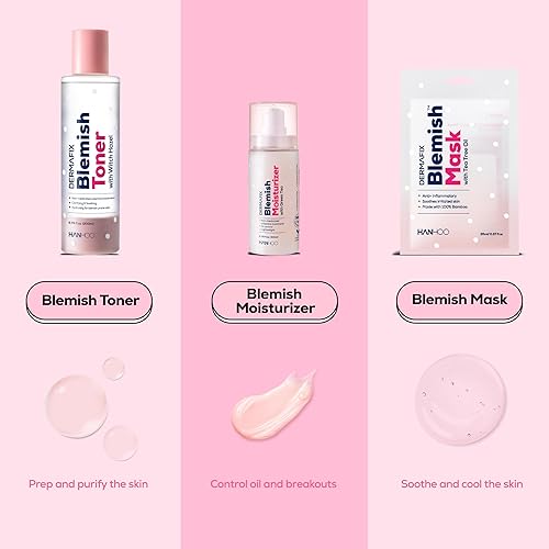 Miniatura 7 de HANHOO Dermafix - Crema hidratante facial diaria para pieles grasas y propensas a manchas, hidratante ligero con calamina y té verde, hidrata y