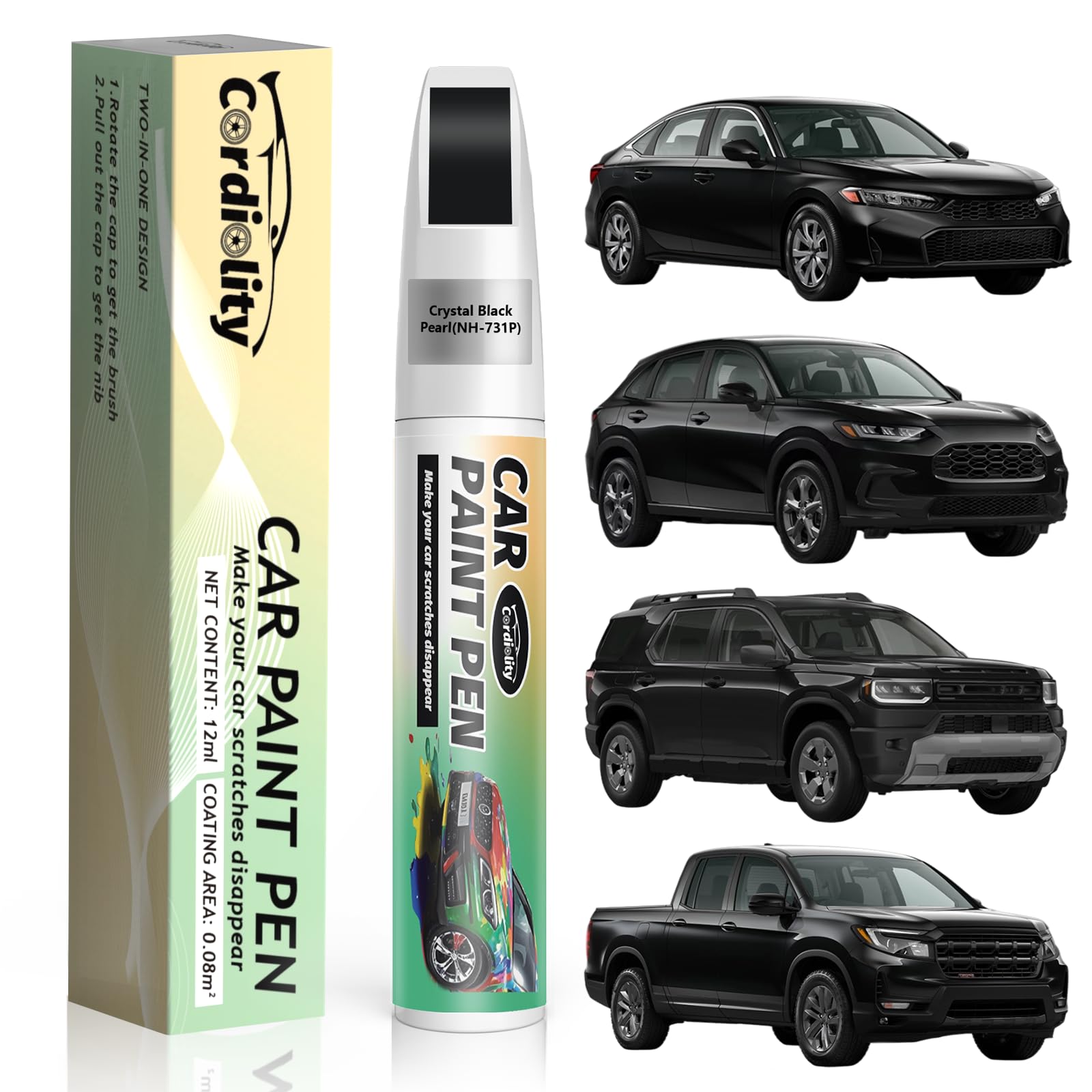 Cardiality Crystal Black Pearl(NH-731P) Touch Up Paint Pen - paints and primers | Mubboo