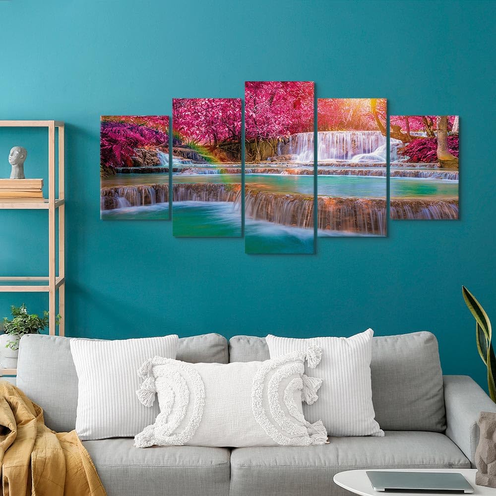 Images sur toile sur cadre 200 x 100 cm cascade pret a accrocher 6308