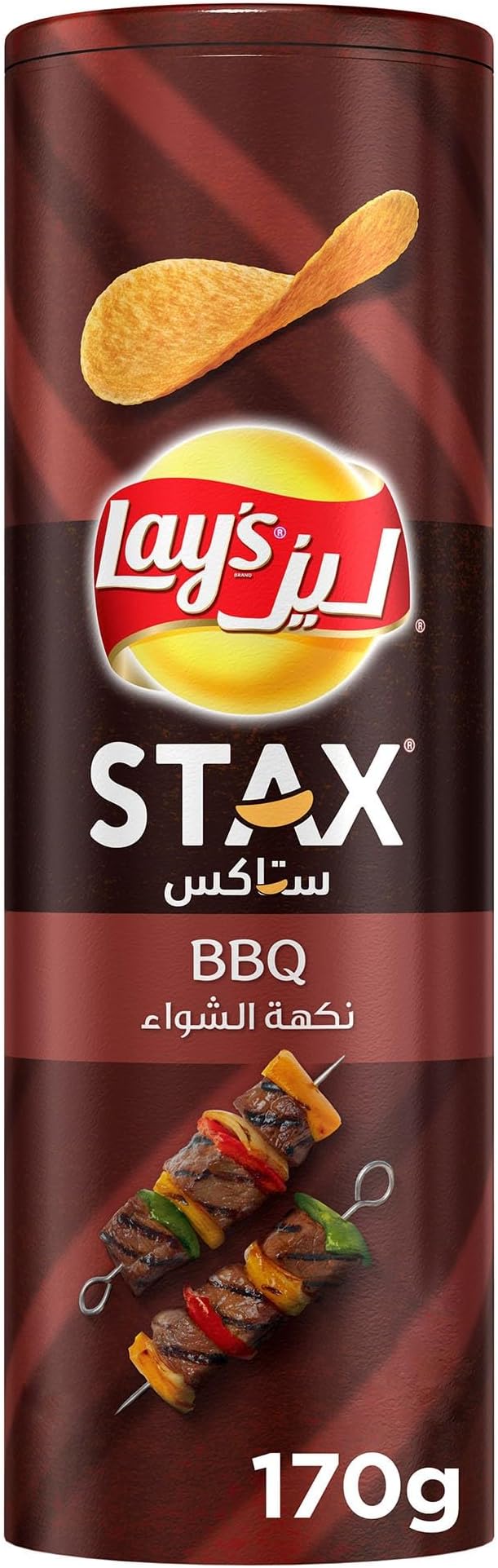 Stax Original Potato Crisps Classic Stackable Chips with Light Salted Flavor, 170 grams