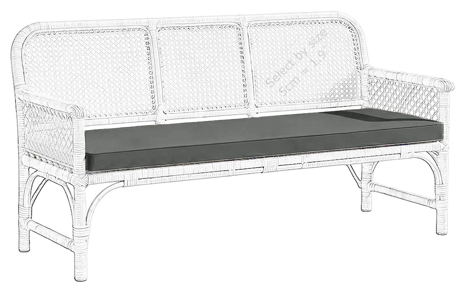 Ynjjka Dark Grey Outdoor Bench Cushion Waterproof 80% 48X18 54X18 48 X 16 44 X 18 48X20 40X18 36X14 60 Inch With Filling, Comfortable Cushion For Patio Porch Swing Garden Furniture(,120X50 Cm 47X20 In)