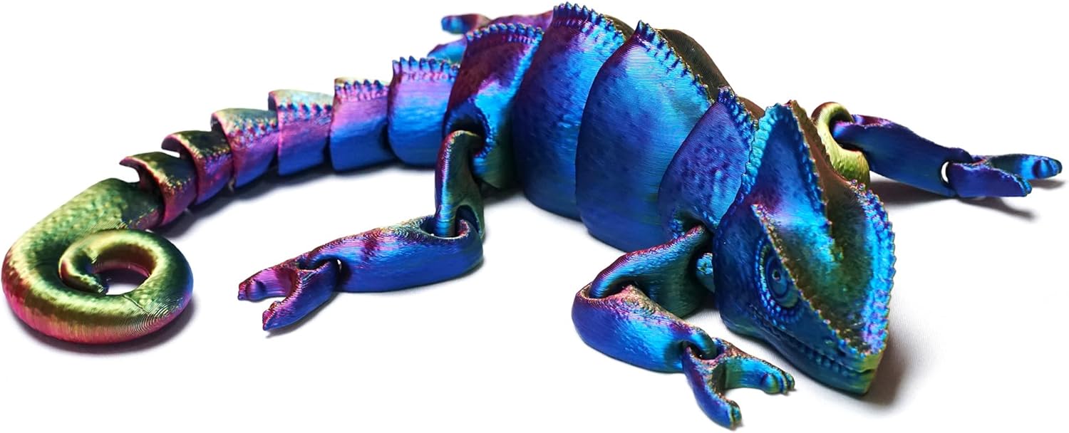 3D Printed Lizard,Articulated Models,Flexible Joint Animal lacertid Figurines, 3D Printing Stuff Cheap,Stress Relief, Fidget restlessness, ADHD Toys, Surprise Fantasy Gifts