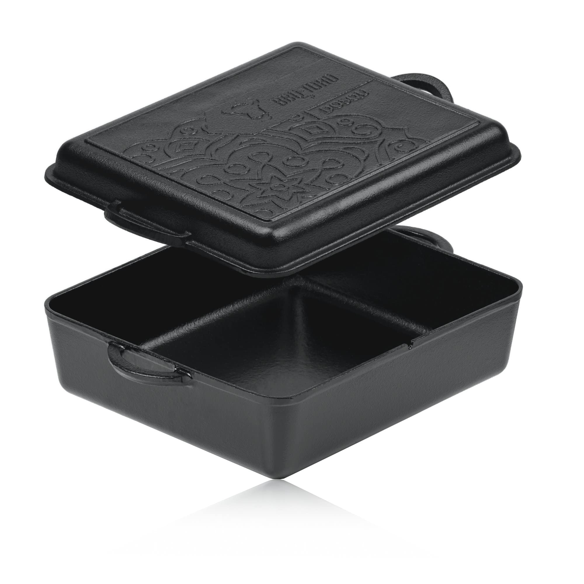 BBQ-Toro Ultimate Dutch Oven Pan con rivestimento PRO3+ | Pentola in ghisa | 10,5 litri | Preseasoned - già cotta | Casseruola con coperchio
