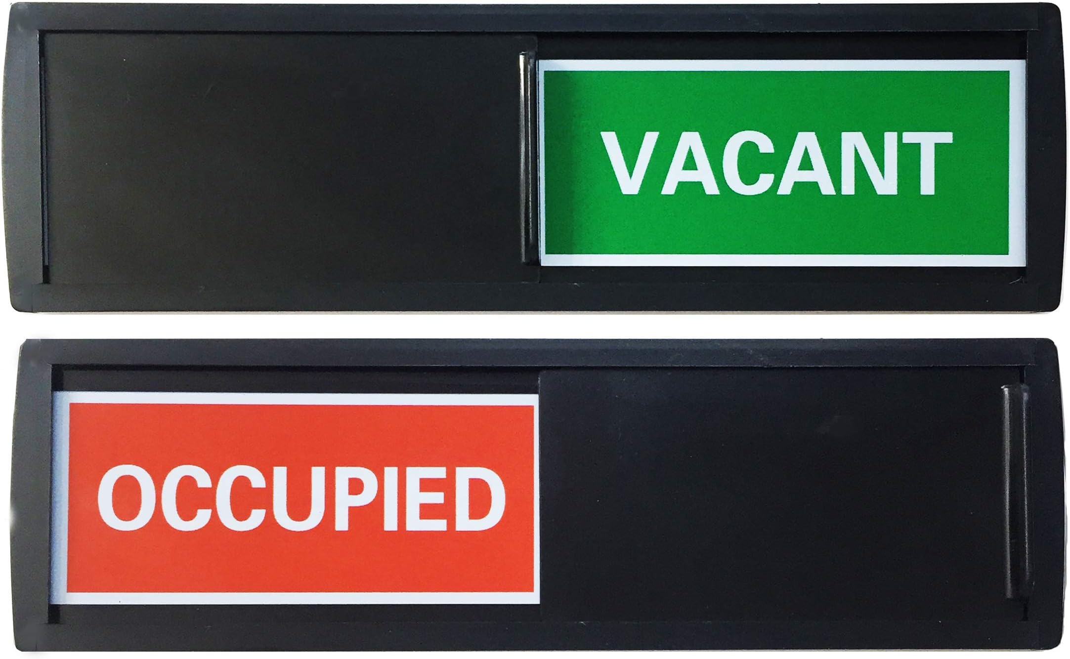 Vacant Sign with Color Options (Restroom Sign, Office Sign, Conference Sign, Privacy Sign, Occupied Sign) - Tells Whether Room in Vacant or Occupied (Black Red/Green Label)