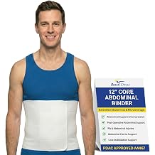 Brace Direct Breg Abdominal Binder 9 & 12 A4467 - Adjustable Compression for Rib & Abdomen Injuries, Post-Op Support - Breg