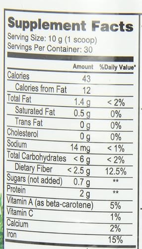 Miniatura 8 de NuMedica - Chocolate Power Greens - 10.58 oz  30 porciones