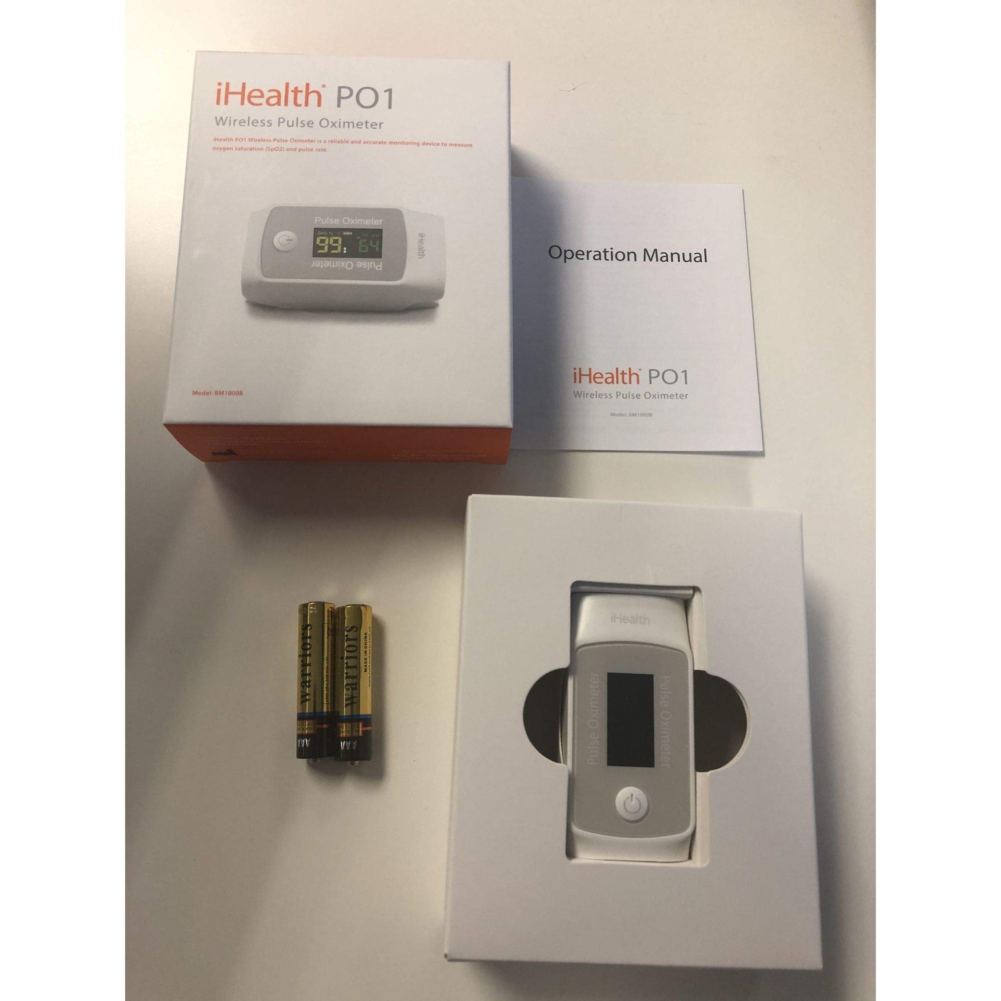 Buy Livocare by iHealth Wireless Pulse Oximeter PO1, Portable Fingertip Blood Oxygen Saturation