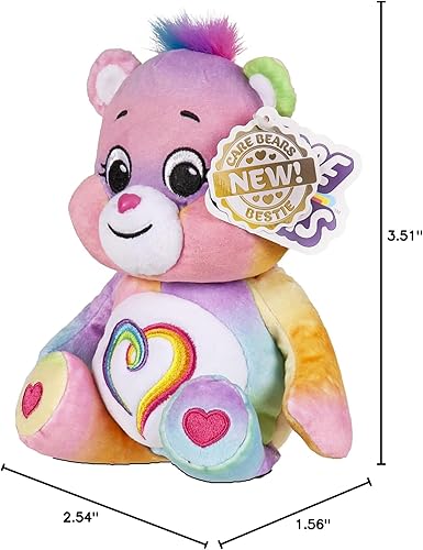 Miniatura 7 de Care Bears Peluche de tamaño divertido de 9 pulgadas, oso de peluche, súper suave y tierno, bueno para niñas y niños, empleados, coleccionistas,