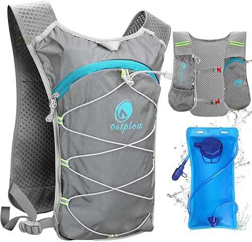 Miniatura 7 de Mochila de agua pequeña, chaleco de hidratación para festivales, Hydro Pack con vejiga de agua de 2 L, chaleco de agua ligero para correr Hydropack