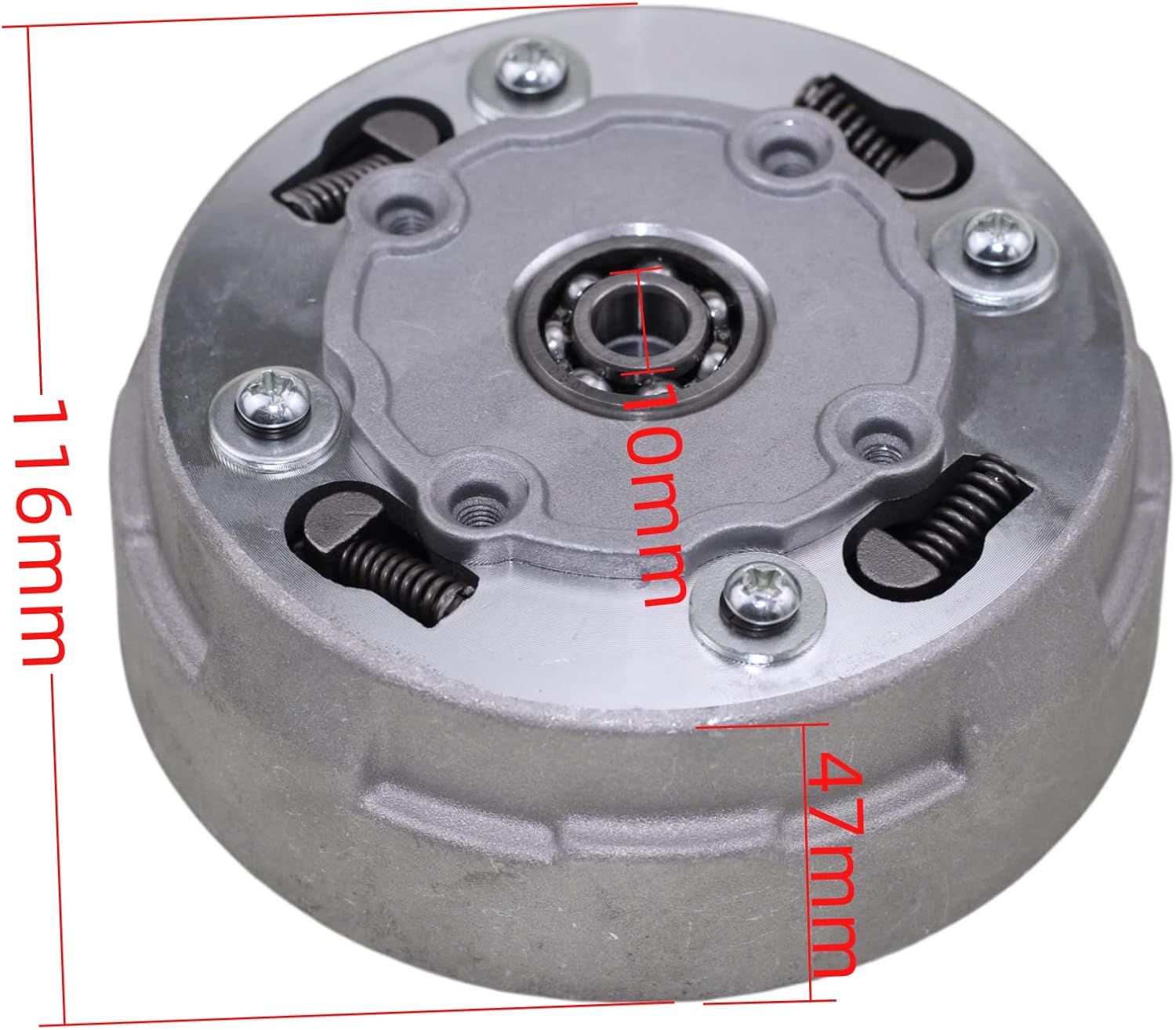 TRKIMAL Semi Auto Clutch Assembly 17Teeth For 50cc 70cc 90cc 110cc 125cc 135cc Engine Dirt Bikes ATV Quad Go-Kart Taotao Kazuma (17Teeth)