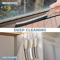 Vista 3 de Cepillo de Limpieza de 3 Piezas - Incluye Cerdas Suaves, Cepillo Duro para Hendiduras, Cepillo Multifuncional para Juntas, Rueda de Ventilación