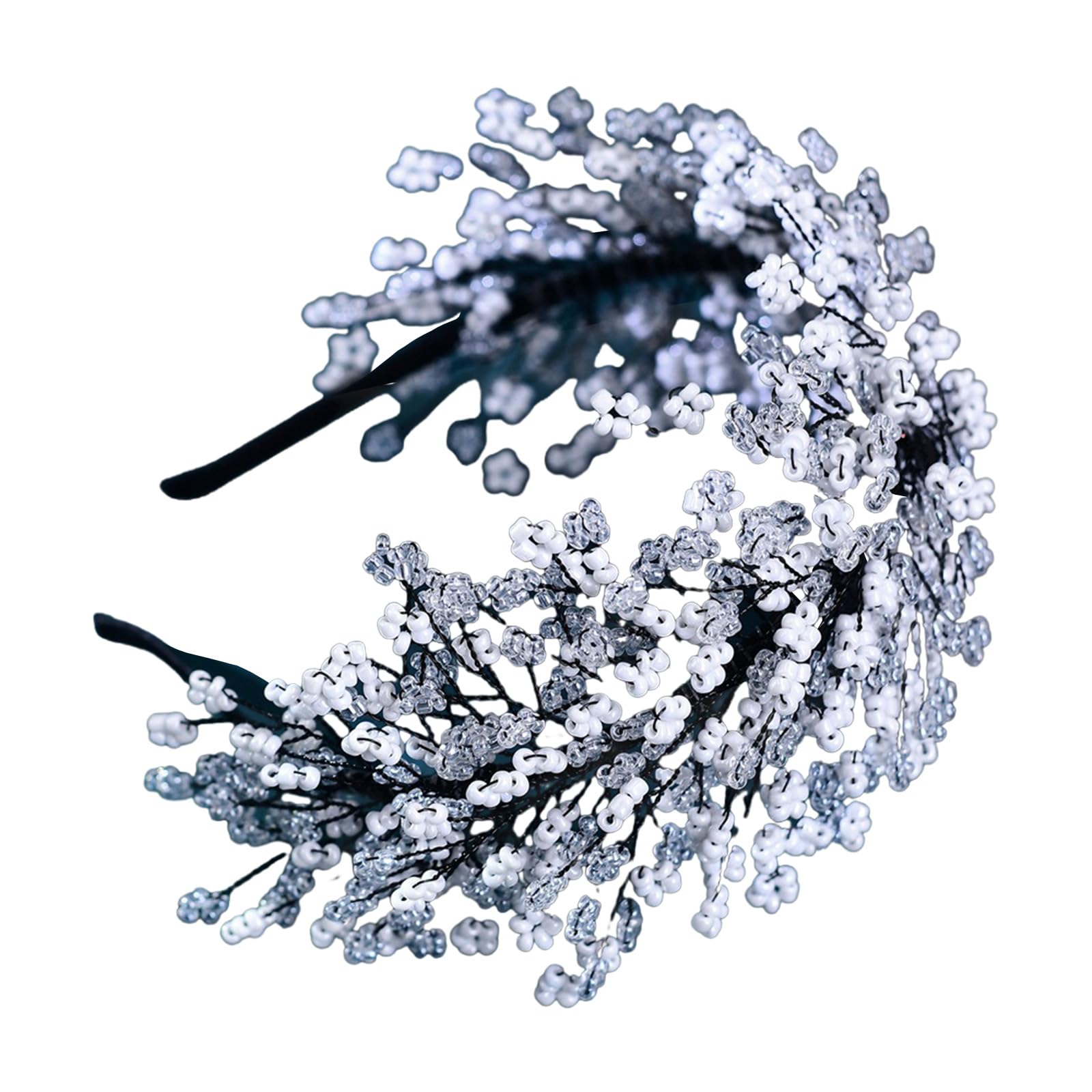 Lussuosa fascia per capelli in tessuto di cristallo per donne, estetica, per matrimoni, eventi formali, feste serali, decorazioni per capelli per feste