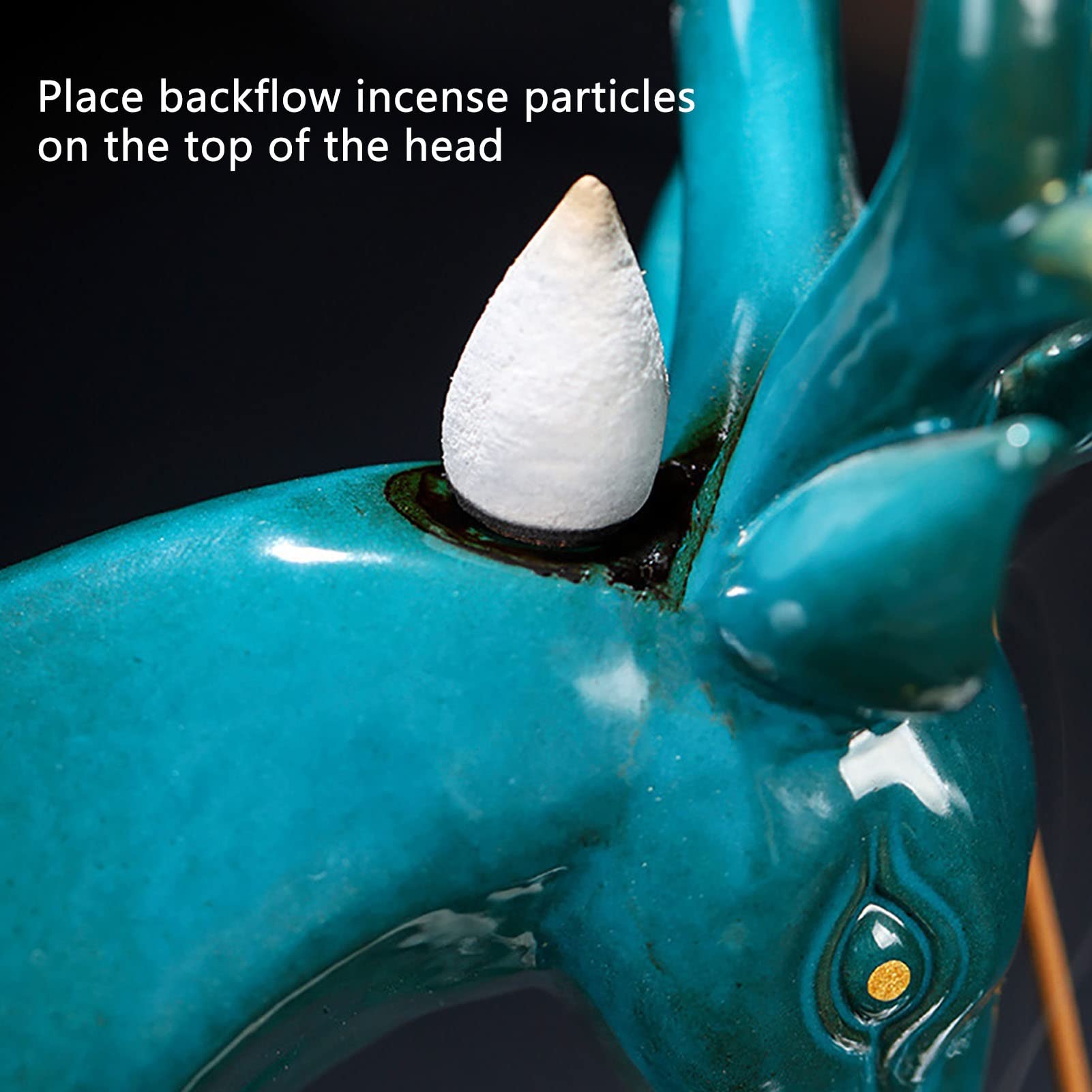 Amazon｜FCSHFC 線香立て セラミック 逆流香 ライン香炉 鹿 モデリング