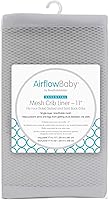 Vista 6 de Forro de malla transpirable para cunas de tamaño completo (gris, 9 pulgadas (paquete de 1))