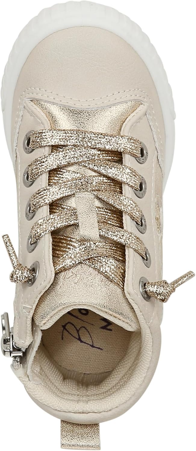 Blowfish Malibu Infant Girls Wanderland Toddlers Fashion High Top Sneaker Cream 12 M - Image 5