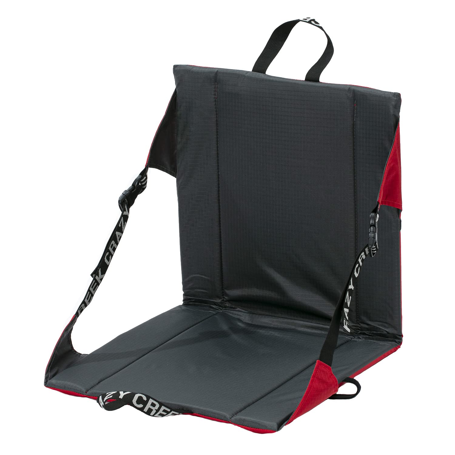 Crazy Creek 12590001024000 Original Folding Chair, Red/Slate, 32.3 x 15.4 inches (82 x 39 cm)