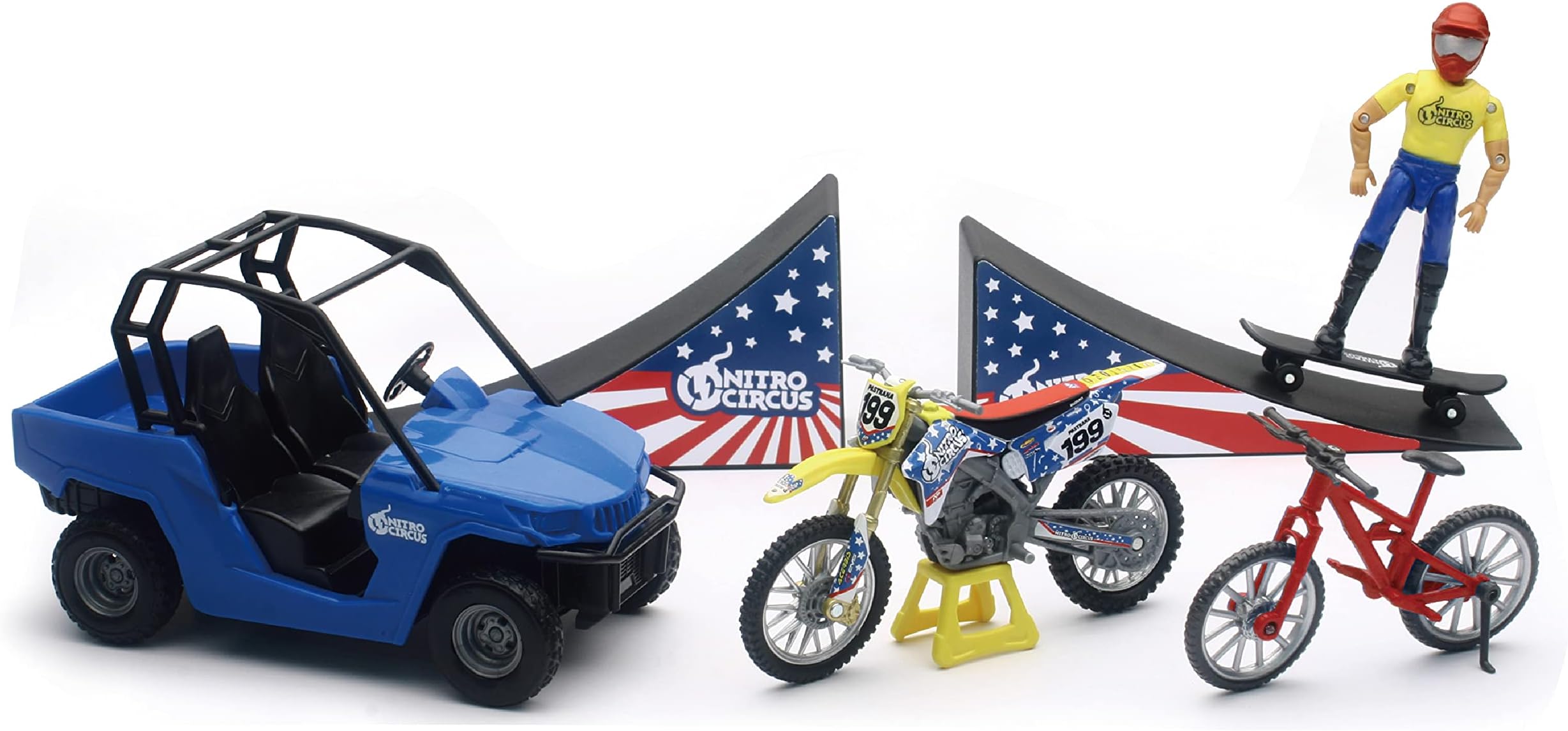 New-Ray Toys Nitro Circus 9 pcs. Playset