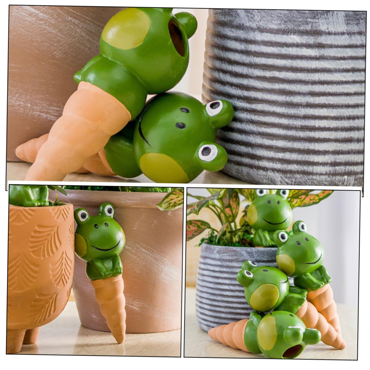 TOYANDONA Globes D’arrosage Automatiques pour Plantes, Lot de 4 en Poterie | Arrosage Goutte à Goutte, Usage Jardin et Pelouse, Forme Globe Chic, Pratique et Facile à Utiliser