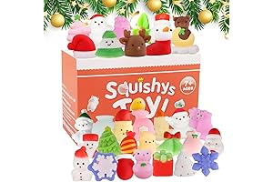 Christmas Mochi Squishies Stocking Stuffers for Kids