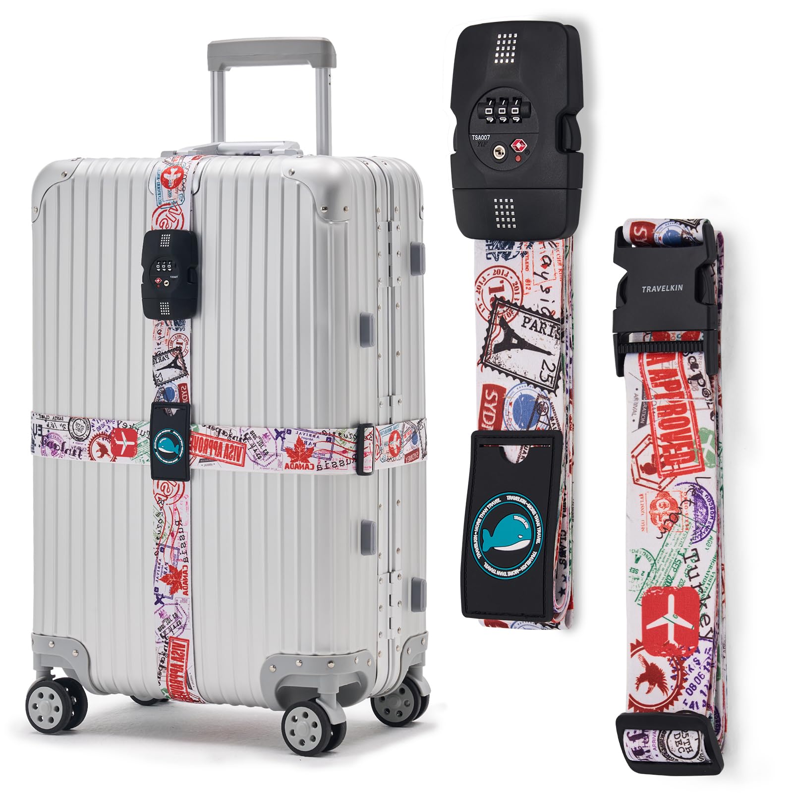 Amazon.co.jp: Travelkin クロスラゲッジストラップ TSA承認 伸縮性 Amazon.co.jp: Travelkin クロスラゲッジストラップ TSA承認 伸縮性