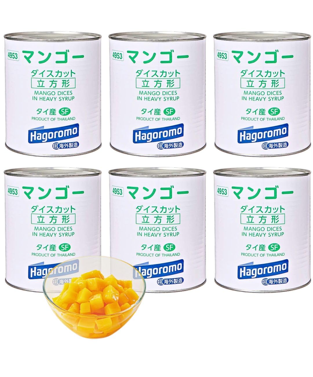 はごろもフーズ　マンゴー ダイスカット マンゴーシラップづけ　6缶セット　業務用 Amazon.co.jp: 業務用 マンゴー ダイスカット 3060g×6缶（1ケース