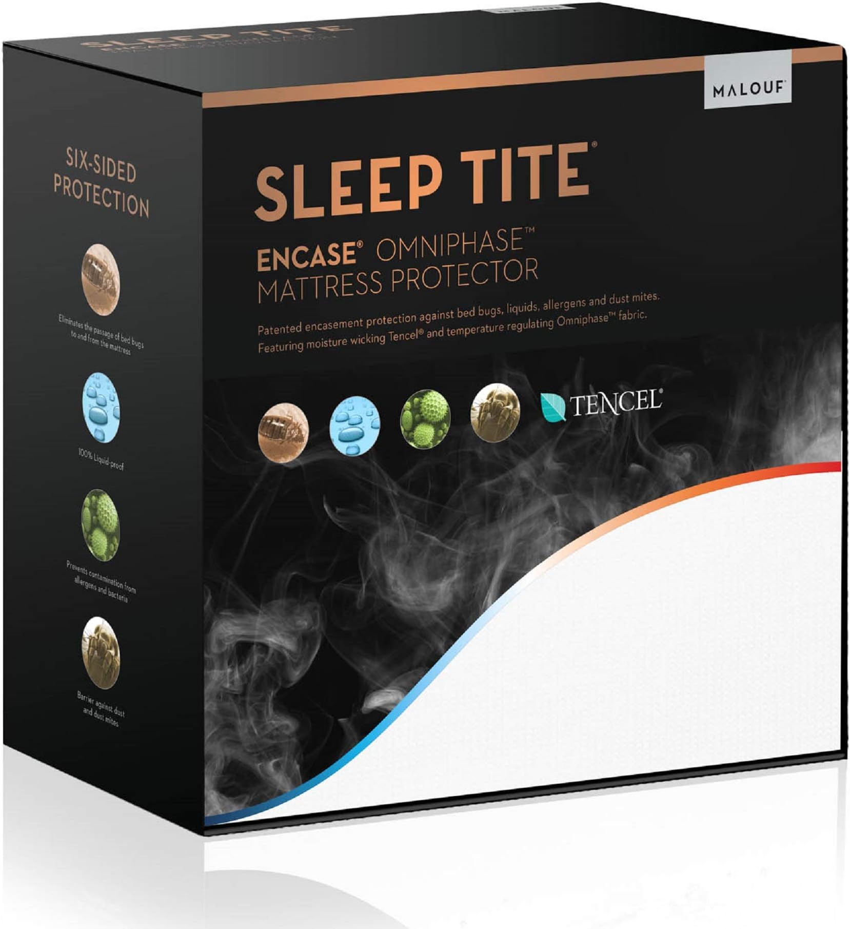 SLEEP TITE ENCASE OMNIPHASE Waterproof Temperature Regulating Mattress Protector - Twin XL
