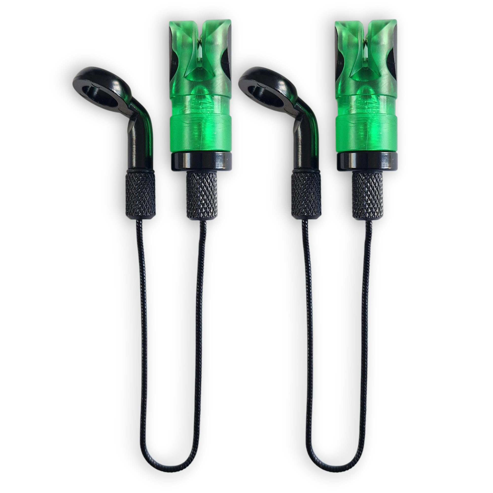TJR Tackle Mag Elite Bite Indicators Bobbins with Magnetic Line Clip, 2 Pack (GREEN)