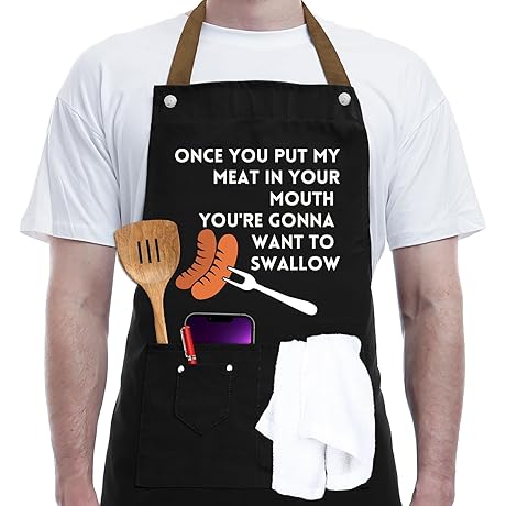 REHAVE Funny BBQ Apron: Perfect Dad Gift from Loved Ones